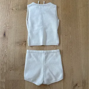 Peppermayo Knit Top & Shorts Set Sequins Ownley Size XS Cream Silver thumbnail 6