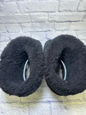 UGG Boots Womens 9.5 Classic Tall Shearling Winter Black Suede Leather Fur thumbnail 7