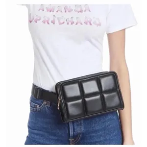Amanda Uprichard Black Quilted Belt Bag Crossbody Fanny Pack NWT thumbnail 16