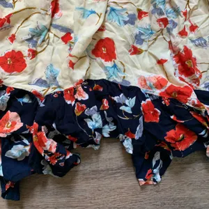 Patrons of Peace Cream Boho Floral Dress L thumbnail 6