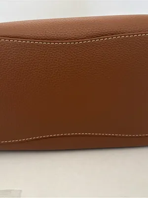 New kate spade New York Large Brown Dumpling Pebble Leather Satchel thumbnail 6