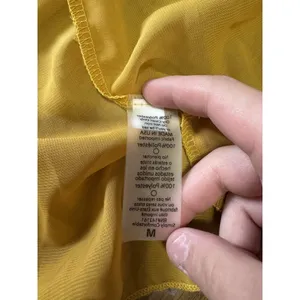 Lularoe Mustard‎ Yellow Kimono Sz Medium Sheer Artsy Duster Vacation Lightweight thumbnail 8