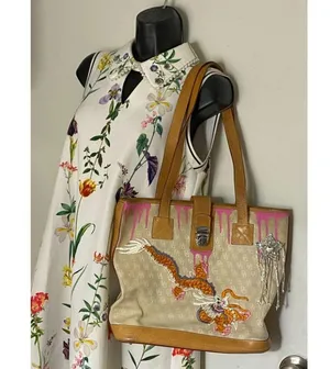 DOONEY & BOURKE Shoulder Tote Bag Customized Tan thumbnail 10