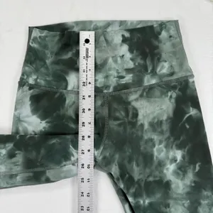Lululemon Align High Rise Tie Dye Leggings‎ Women Size 6 Green Black Yoga Pants thumbnail 3