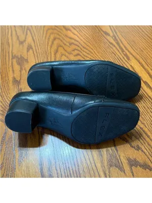 Life Stride Soft System Black Heeled Loafers With Horse Bit 9W thumbnail 4