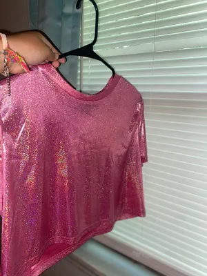 Cropped Glitter Top thumbnail 4