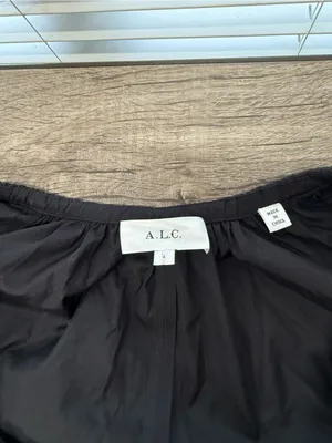 ALC Odin black Midi‎ Cotton Dress size 4 thumbnail 6