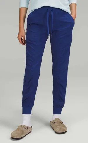 Lululemon Dance Studio‎ Mid Rise Jogger Pants Full Length Psychic Blue Travel 2 thumbnail 1
