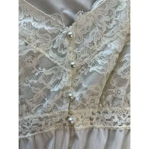 Olga Ivory Lace Nightgown Peignoir Set Size 34M Chemise Vintage, Lace, Wedding thumbnail 5