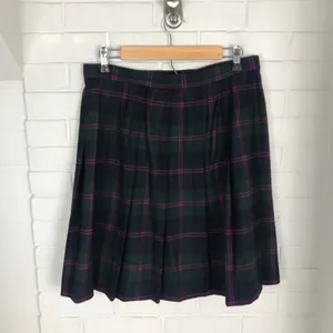Lord & Taylor Vintage Tartan Plaid Wool Holiday Skirt Size 14P thumbnail 7