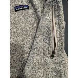 Patagonia Better Sweater Women's small beige Quarter Zip Fleece Jacket Pocket thumbnail 2