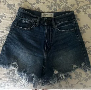 Abercrombie and fitch high waisted Jean shorts 00 24 thumbnail 1