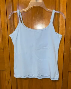 Y2K Blue Cami Tank Top Size M thumbnail 1