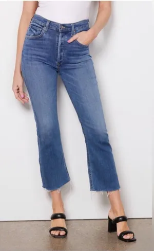 Citizens of Humanity Jeans Isola Short Boots in Lawless Wash, Button Fly Size 24 thumbnail 1