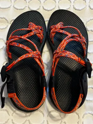 Chacos Z2 X Cloud Sandal in Botanic Spicy Orange size 9 thumbnail 1