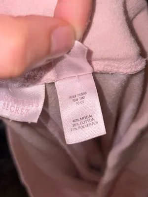 PINK VS Y2K Vintage Velour Pants with Rhinestone Accent thumbnail 5