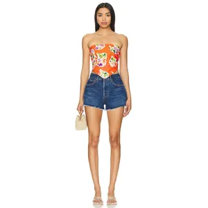 Rays for Days Ivy Top‎ Medium Tropical Hawaii Spring Summer Floral Maximalist thumbnail 3