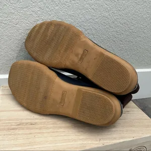 Sperry Saltwater Brown & Blue‎ Duck Boots 10 thumbnail 6