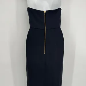 Shona Joy U Wire Bustier Draped Strapless Midi Dress Size 4 Gray Formal Wedding thumbnail 10