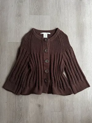 Studio M Y2K Chunky Knit Sweater Brown Size L thumbnail 5