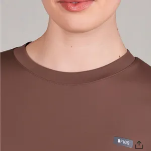 NWOT FIGS Cornelia FORMx Crewneck Scrub Top - Cedar thumbnail 5