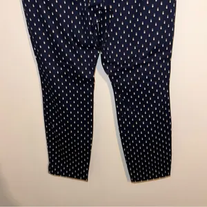 Old Navy women’s business casual stretchy Blue & White Polka Dot Pants size 8 🆕 thumbnail 3