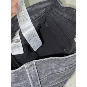 levis ribcage straight ankle black washed jeans 25x27 button fly thumbnail 7