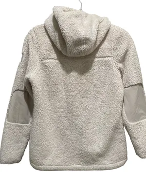 The North Face Sherpa Fleece Pullover Ivory Womens Size XS Hooded Quarter Zip thumbnail 8