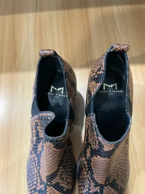 Marc Fisher Dalaran 2 Leather Snakeskin Western Booties - Size 6 1/2 M thumbnail 2