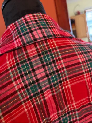 Victoria’s Secret plaid Christmas pajama button up shirt thumbnail 6
