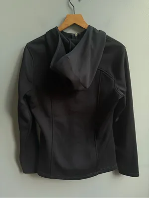 Burton Soft Shell Fleece Lined Black Zip-Up Hoodie Jacket Women’s Size Large thumbnail 6