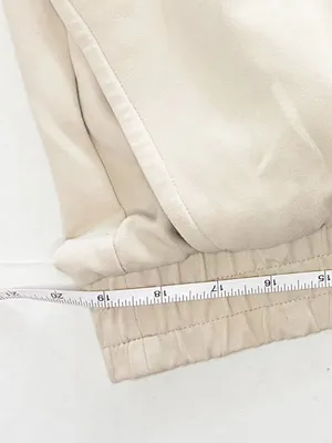 Old Navy High-Waisted Wide-Leg Fleece Sweatpants Lounge Wear - XXL - Light Beige thumbnail 3