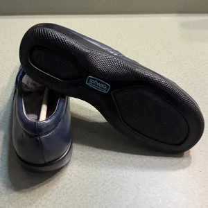 Softwalk Adora Navy Leather Slip On Comfort Clog Shoe with‎ snake embossing B42 thumbnail 11