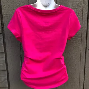 New Y2K Baby Phat Hot Pink Sz Small Ruched bedazzled Rhinestones Hip Hop Grunge thumbnail 3
