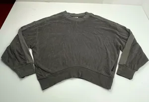 Varley Lyle Top Pavement Grey‎ Gray Womens Size Medium Sweatshirt *FLAWED thumbnail 1