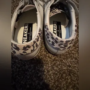Source Unknown Leopard Toe Lightning Bolt Sneakers Women’s Casual Fashion Lace Up Shoes thumbnail 2