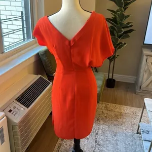 Reiss Asymmetric Flow Sleeve Dress Size 2 thumbnail 4