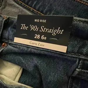 Abercrombie & Fitch Curve Love Mid Rise 90s Straight Jeans Jean size 28/6R thumbnail 8