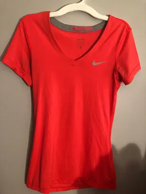 Nike Hot Pink  V Neck thumbnail 1