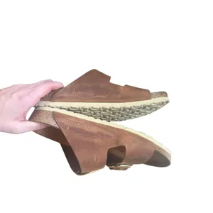 Birkenstock Arizona Big Buckle Sandals EU 38 US 7-7.5 Brown Leather Gold slide thumbnail 13