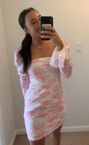 White Fox Floral Mini Dress thumbnail 1