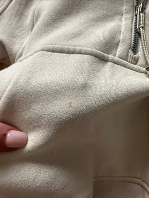 lululemon athletica tan Half-Zip Scuba Pullover Sweatshirt thumbnail 6