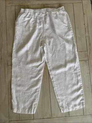 Quince 100% European Linen Pants White Large thumbnail 4