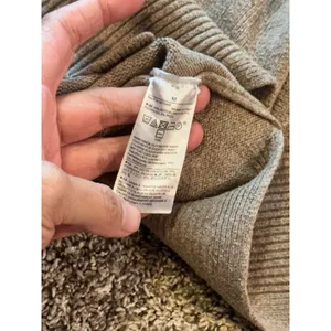 Banana Republic Womens Mock Neck Oversized Sweater Tan Beige Cotton Wool Blend M thumbnail 6