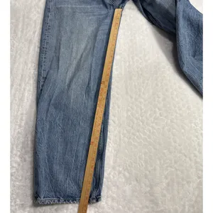 Zara Womens High Rise Wide Leg Jeans Blue Denim SIze 4 Grunge Streetwear Hipster thumbnail 7