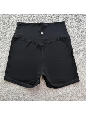 AYBL Womens Black Seamless Biker Shorts S High Waisted Gym Fitness Activewear thumbnail 2