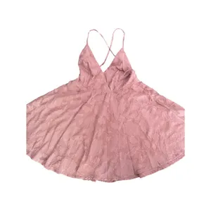Lulus Days of Beauty Burnout Floral Jaquard Skater Dress Vtg Dusty Rose Pink L thumbnail 8