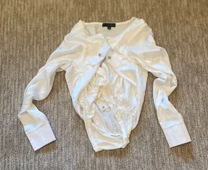 Jlux label white bodysuit thumbnail 1