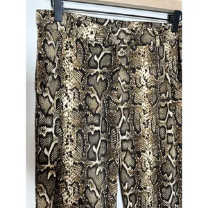 Muche et Muchette‎ Snakeskin Print Flare Pants High Waisted Boho Size S/M thumbnail 2