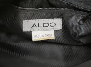 Vintage Aldo Womens Shoulder Bag 11" x 5" Black Leather Y2K Studded Snap Closure thumbnail 3